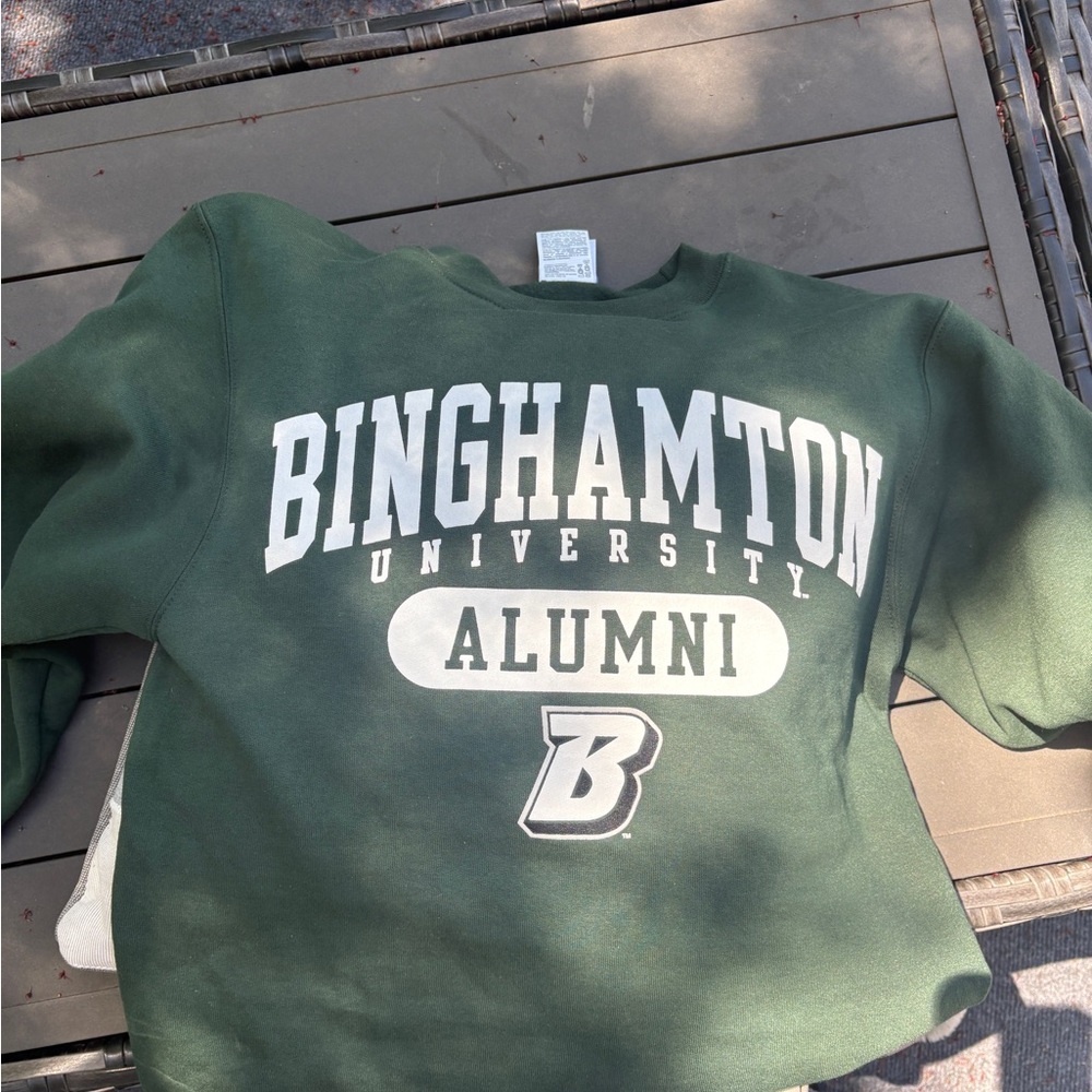 Binghamton University Alumni Green Crewneck Sweatshirt